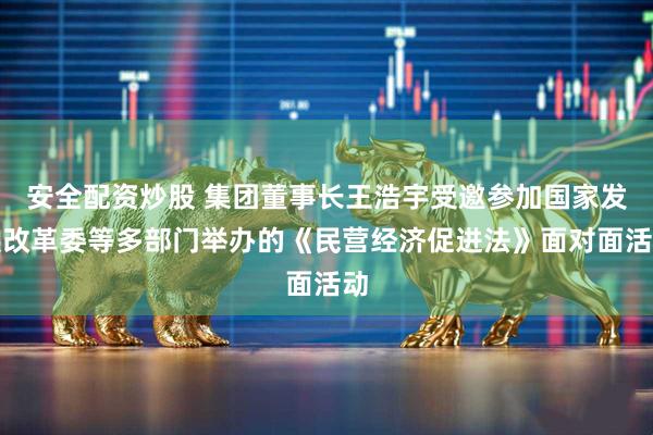 安全配资炒股 集团董事长王浩宇受邀参加国家发展改革委等多部门举办的《民营经济促进法》面对面活动