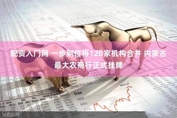 配资入门网 一步到位将120家机构合并 内蒙古最大农商行正式挂牌